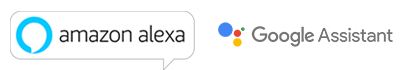 Amazon AlexaとGoogleアシスタントのバッジ