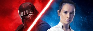 Kylo Ren and Rey of STAR WARS: The Rise of Skywalker