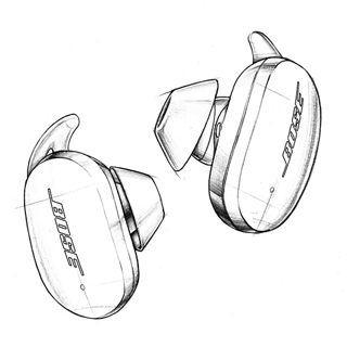 Concept sketch of Bose Noise Cancelling Earbuds 700