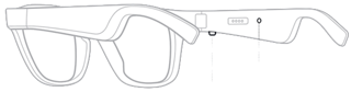 Bouton d'alimentation et voyant d'état des lunettes