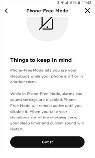 Smartphone screen displaying Things to keep in mind