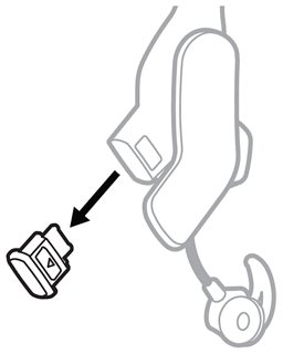 Removing the terminator cover from the right-hand socket