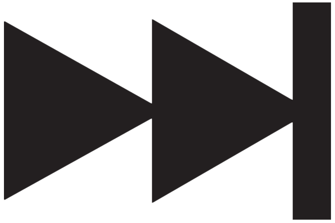 Skip forwards icon