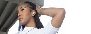 Ms. Boogie wearing Bose QuietComfort Earbuds II