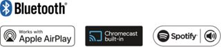 Bluetooth, compatible Apple AirPlay, Chromecast built-in et Spotify