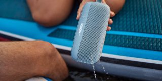 SoundLink Flex Bluetooth speaker being removed from the water
