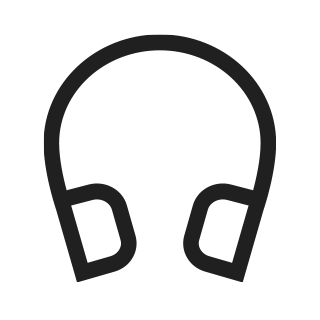 Icono de audífonos