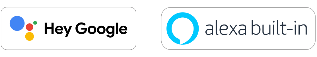 Google Assistant- und Amazon Alexa-Logo