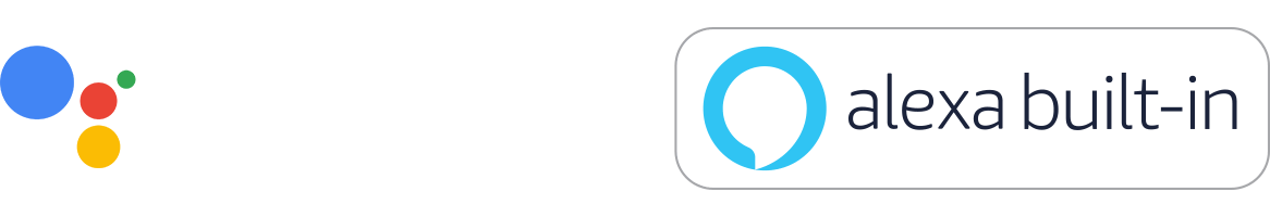 Google Assistant and Alexa Built-in badges
