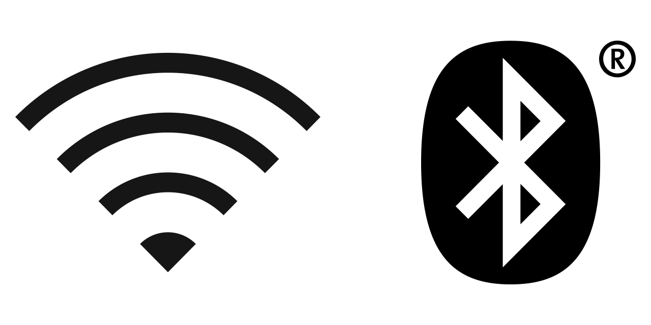 Ikon for Wi-Fi og Bluetooth