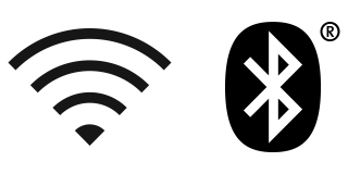 WLAN- und Bluetooth-Symbol