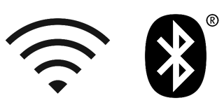 Icône Wi-Fi et Bluetooth