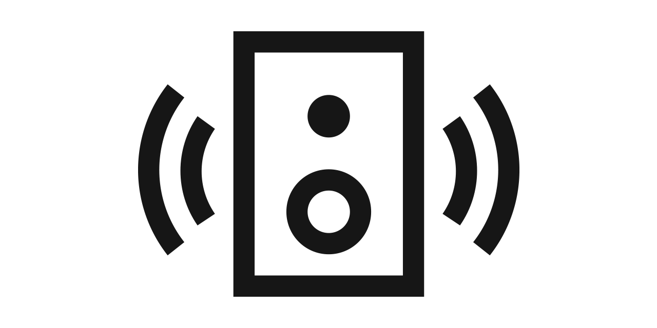 Wall-to-wall stereo icon