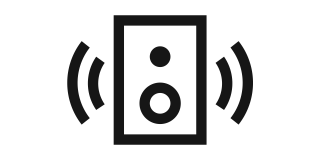 Wall-to-wall stereo icon