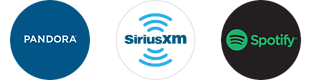 Pandora, SiriusXM, Spotify