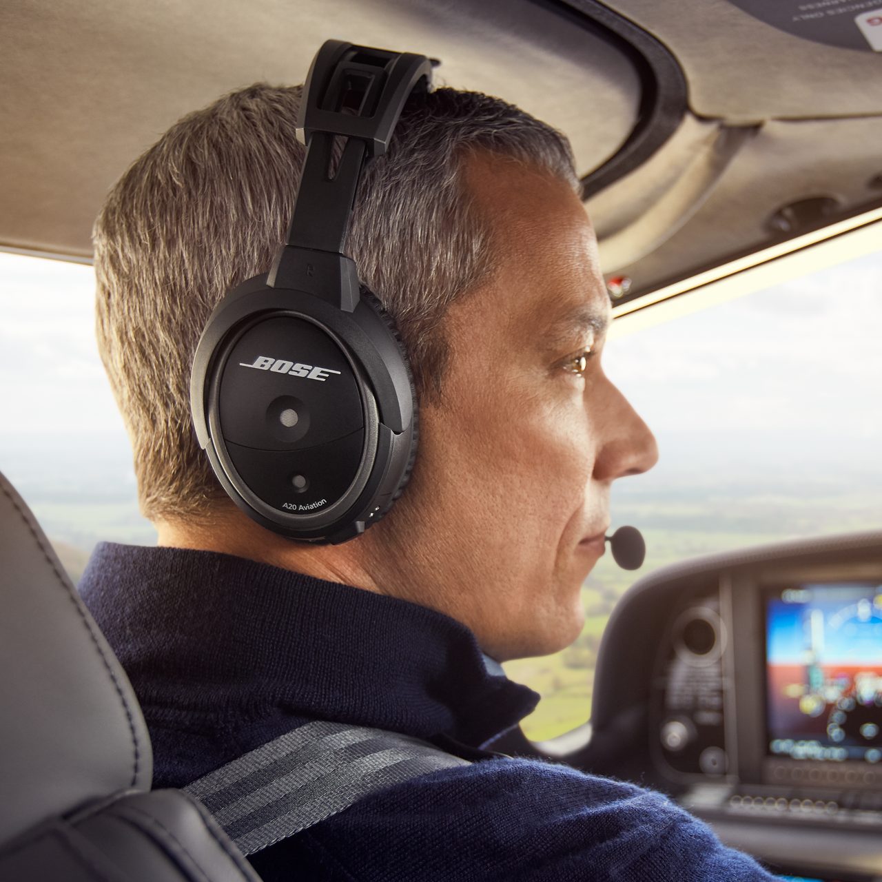 A20 Aviation Headset for pilots Bose
