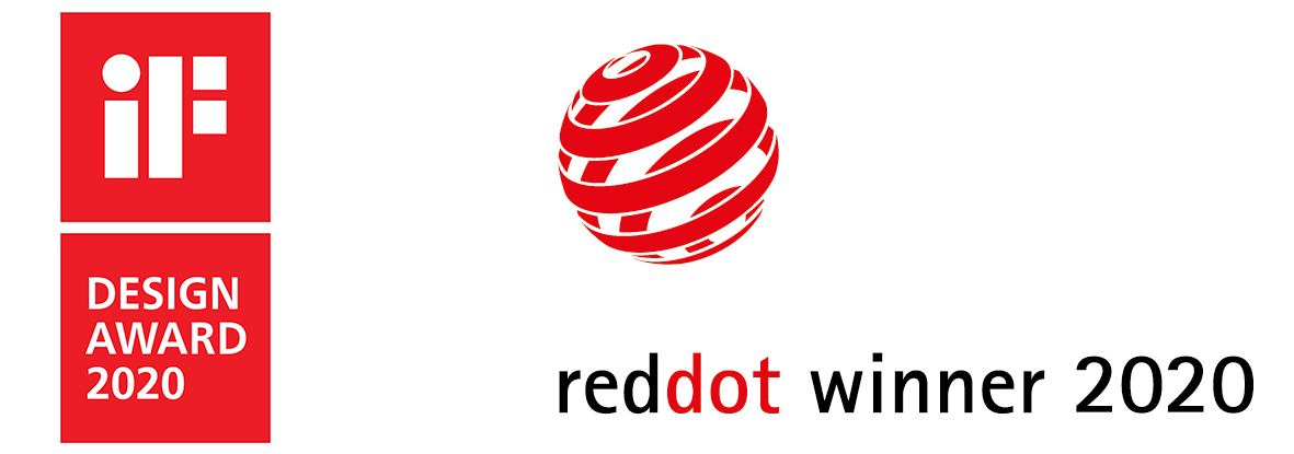 Tasarım Ödülü 2020 Logo ve Red Dot Winner 2020 Logosu