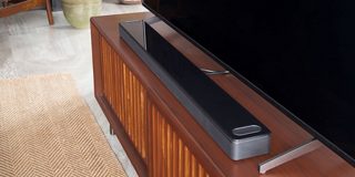 Bose Smart Soundbar 900 on a TV console