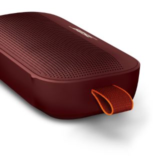 Carmine Red SoundLink Flex Bluetooth speaker