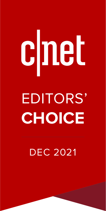 CNET Editors’ Choice logo, Dec 2021