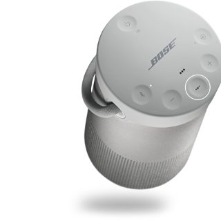 Water droplets on a SoundLink Revolve+ II Bluetooth speaker