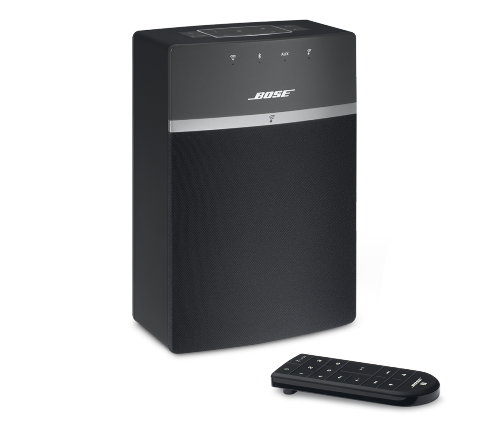 White Bose SoundTouch 10 Wireless Music System Bundle 2-Pack Refurbished 