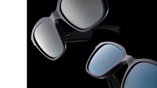 Bose Frames Alto shown with Mirrored Silver and Gradient Blue Lenses