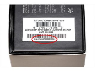 Bose speaker serial number lookup