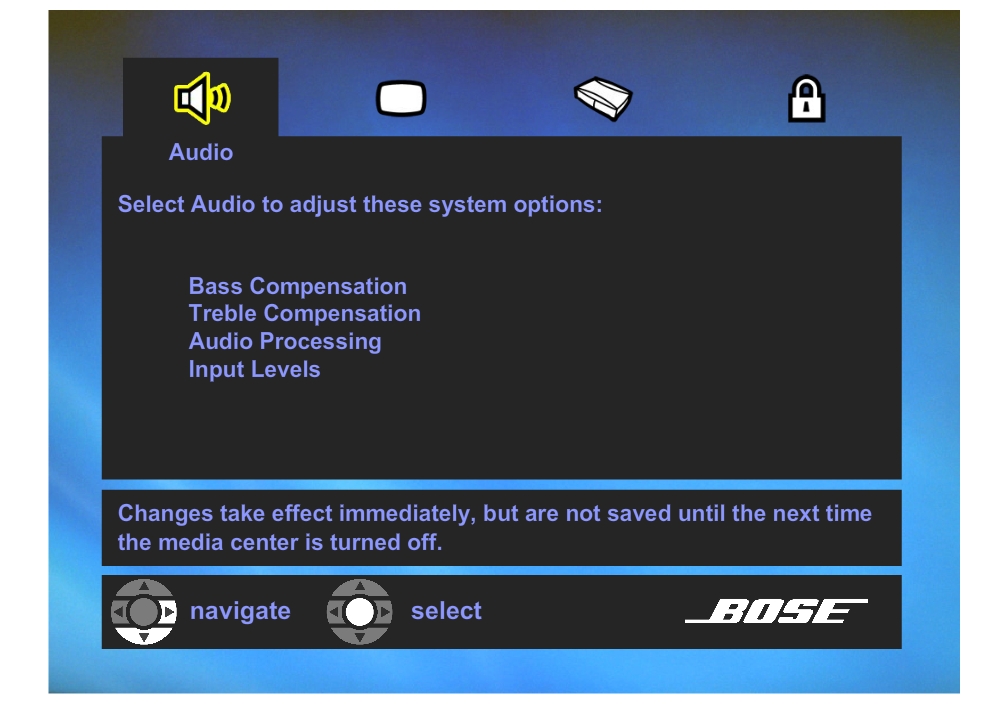 Using the System menu