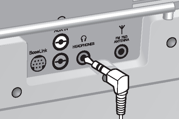 Connecting headphones