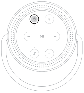 Pulsante di accensione di Bose Portable Home Speaker