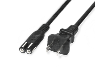 UL Listed OMNIHIL 15 Feet 2 Prong Polarized Flat Square Power Cord Compatible with Bose Lifestyle PS28 III Subwoofer 