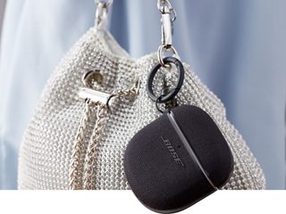 Fabric Protective Earbud Carry Case with Clasp for QC Earbuds II