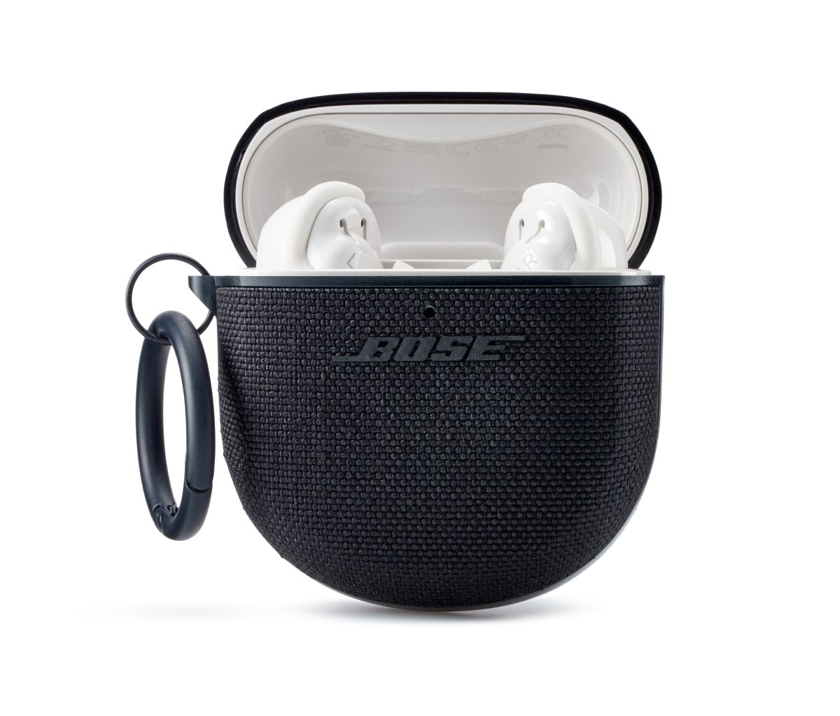 Fabric Protective Earbud Carry Case with Clasp for QC Fabric Protective Earbud Carry Case with Clasp for QC