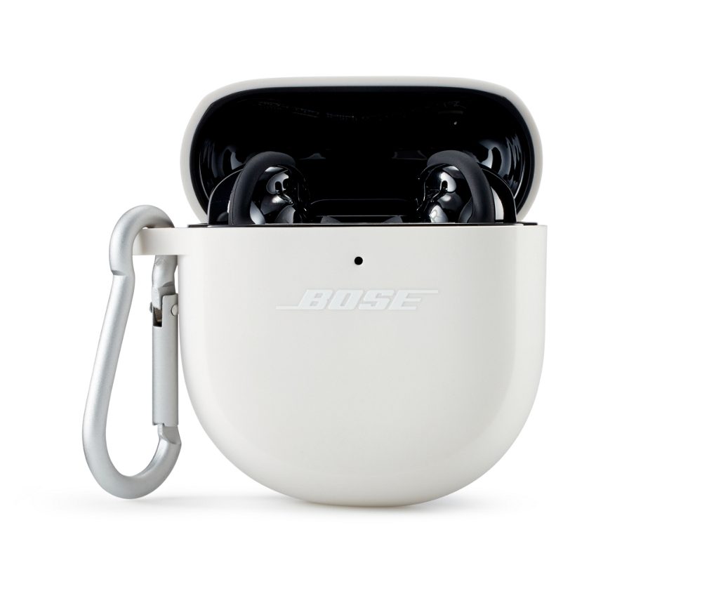 Earbud-Transportetui-Schutzhülle aus Silikon mit Karabinerhaken für QC ...