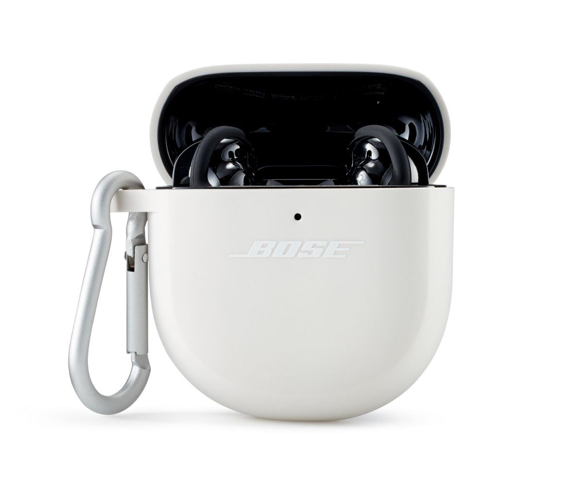 QC Earbuds II用のカラビナ付きシリコン製保護イヤホンキャリー