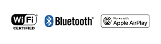 Certifié Wi-Fi, Bluetooth et compatible avec les badges Apple AirPlay