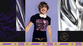 Jakob Nowell with Bose QuietComfort Ultra Headphones around his neck.