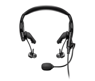 ProFlight Series 2 Aviation Headset showing mic extending forwards from the left-hand side