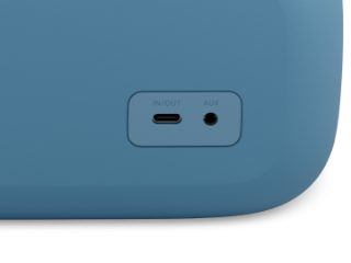 Back of the Bose SoundLink Max Portable Speaker showing the USB-C port and the AUX jack